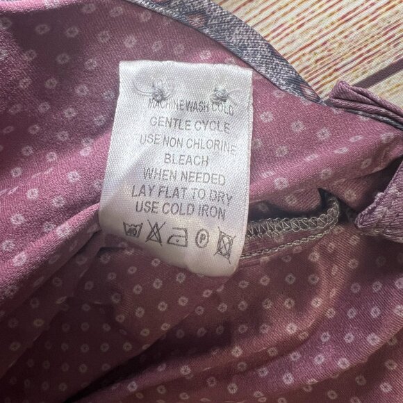 Visconti Black Men's Dress Shirt Small Gray Paisley Print Contrast Trim - Picture 6 of 11